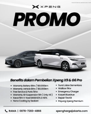 🚗 PROMO SPESIAL XPENG X9 & G6 PRO! 🚗